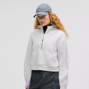 lululemon Scuba Oversized Half-Zip Hoodie - Heathered Core Ultra Light Grey